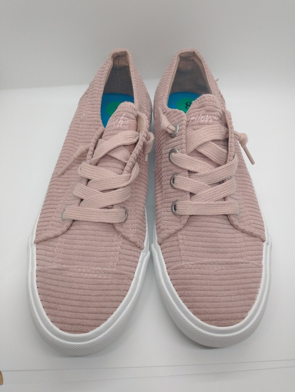 Blowfish Malibu Maxine Shoes Womens 8M Lace Up Casual Low Sneakers Pink Fabric